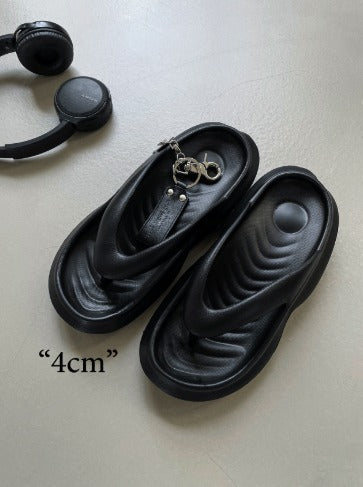 2.5cm Waterproof Height-Boosting Flip-Flops