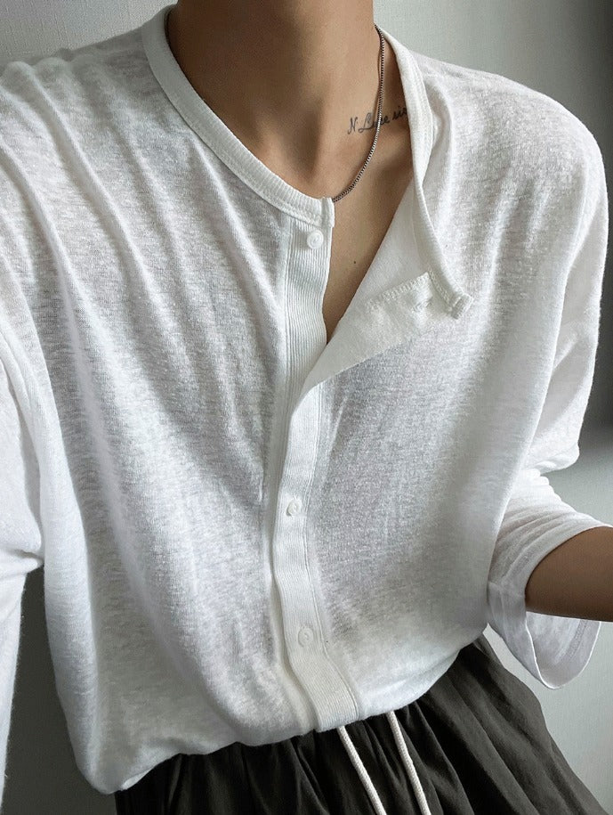 Acid Linen Cardigan