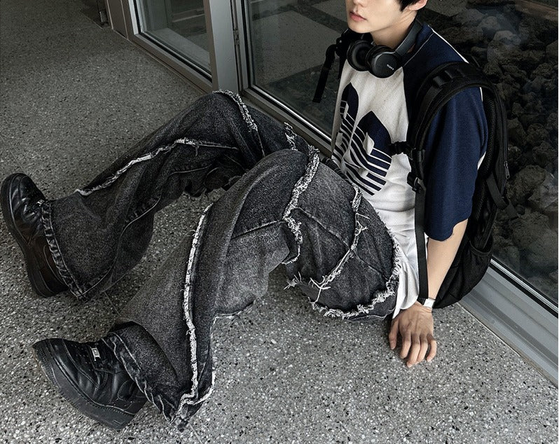 Tornado Frayed Wide Denim