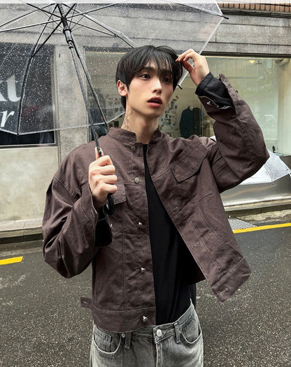 Pocket China Crop Jacket