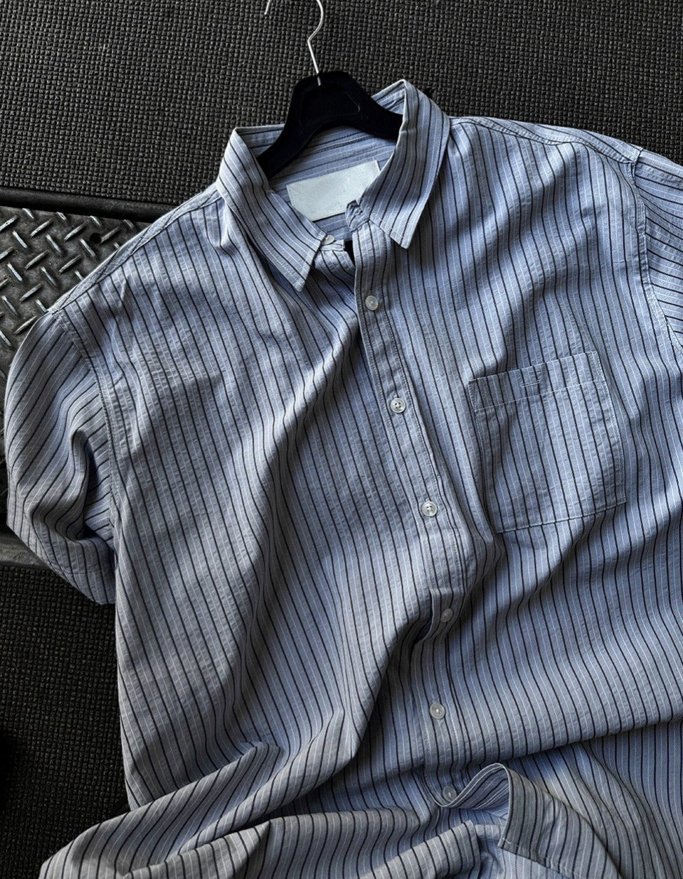 Ale Stripe Linen Short Sleeve Shirt