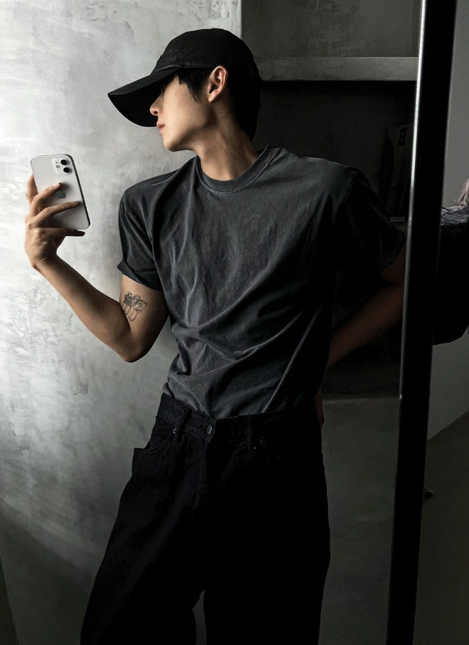 PREMIUM Pigment Charcoal Short Sleeve T-shirt