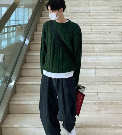 boucle detail knit