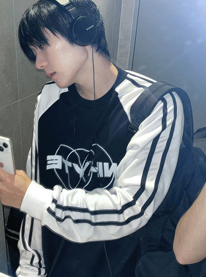 Farondie Velvet Track Raglan T-shirt