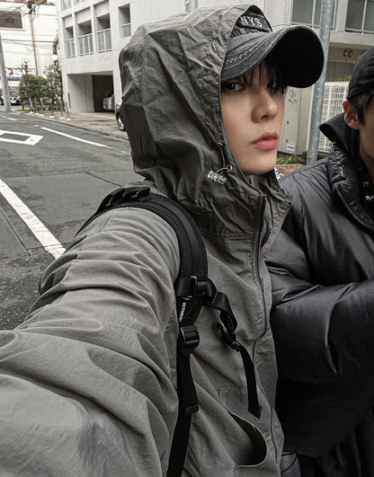 arc-in crop hood windbreaker