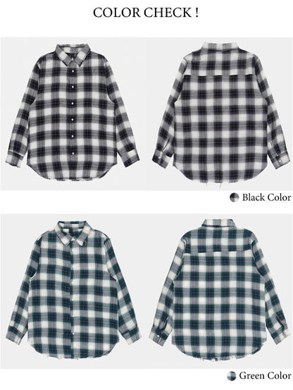 Cutting Detail Oversized Fit Shirt