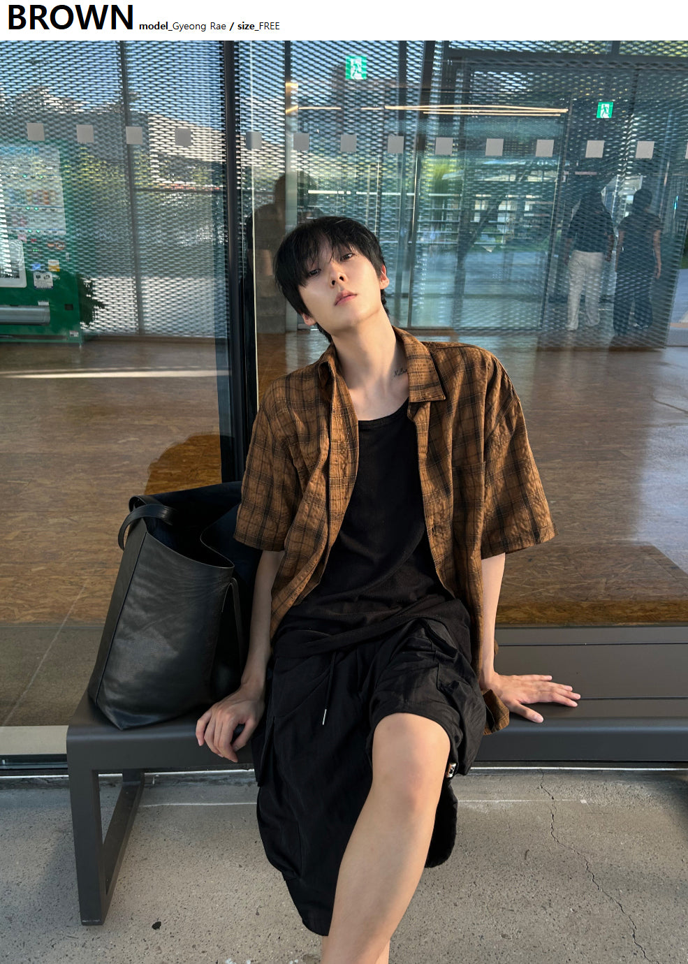 Parun Check Linen Short Sleeve Shirt