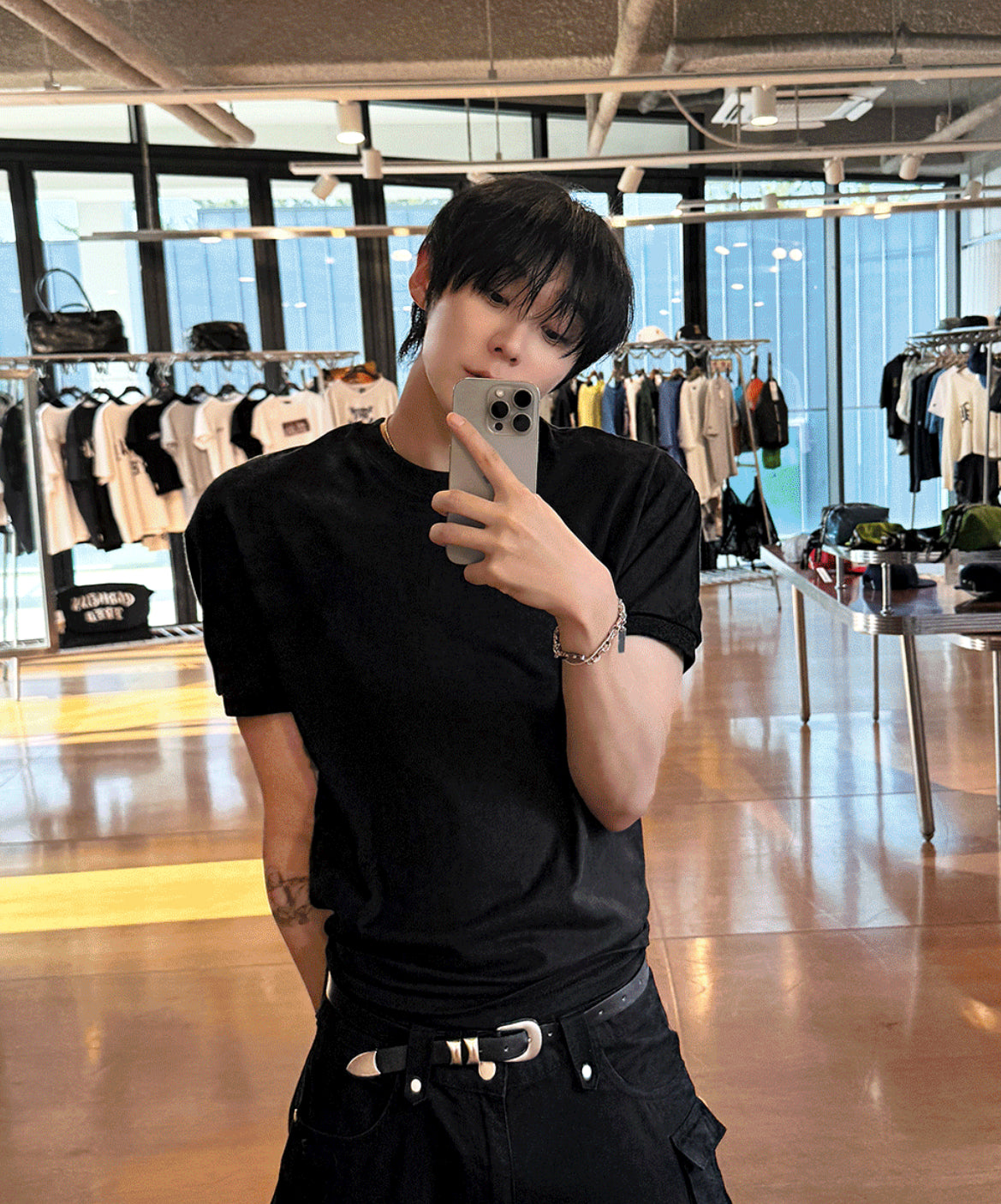 Muscle Fit Ringer T-Shirt 3色