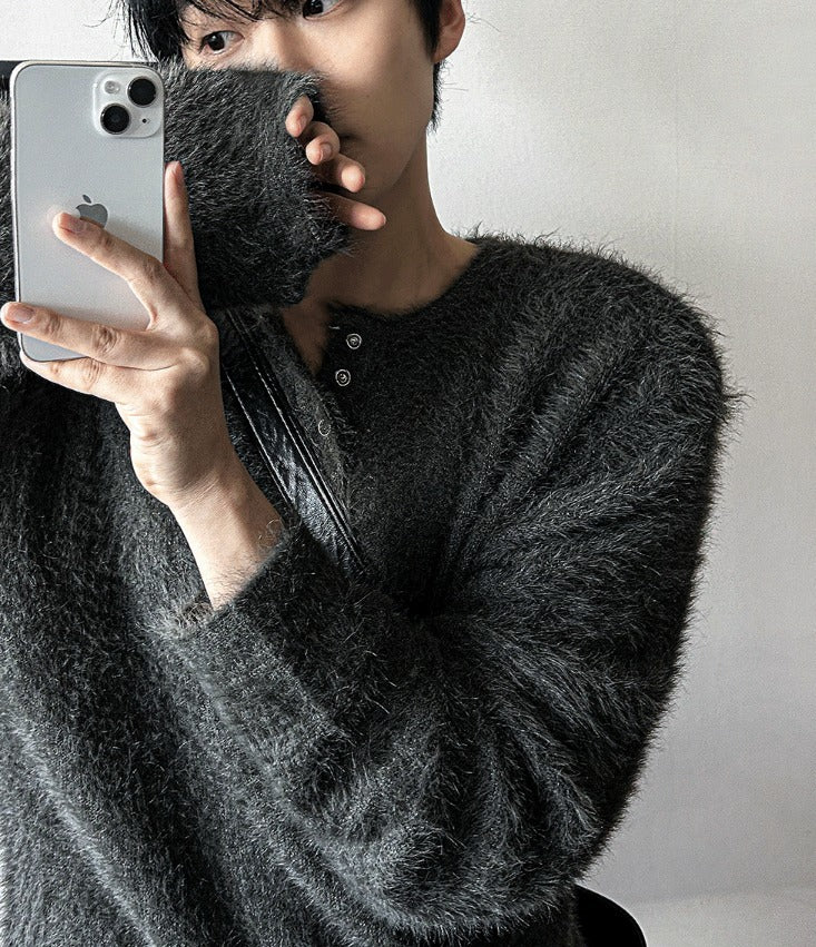 Mohair 4 Burton Henley Neck