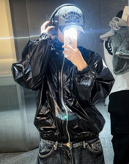 Two Way Glossy Windbreaker
