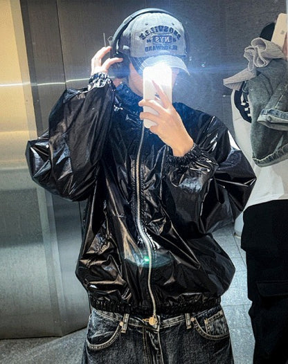 Two Way Glossy Windbreaker