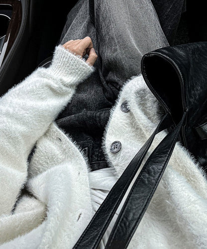 Museum Angora Semi-Over Cardigan