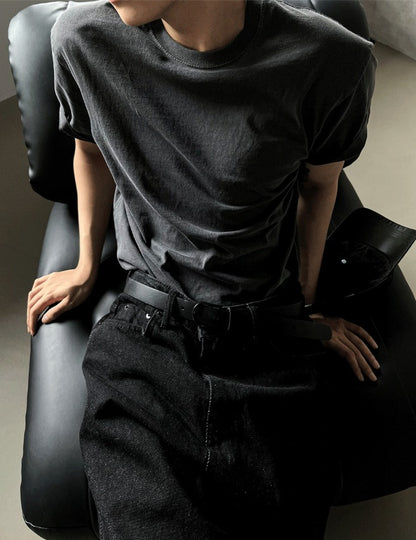 PREMIUM Pigment Charcoal Short Sleeve T-shirt