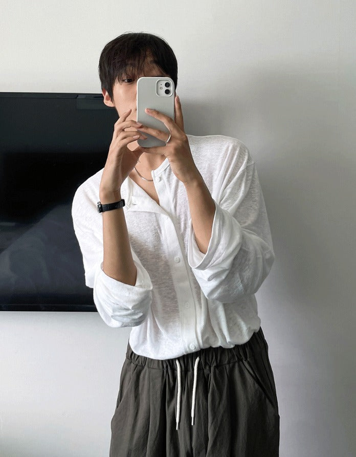 Acid Linen Cardigan