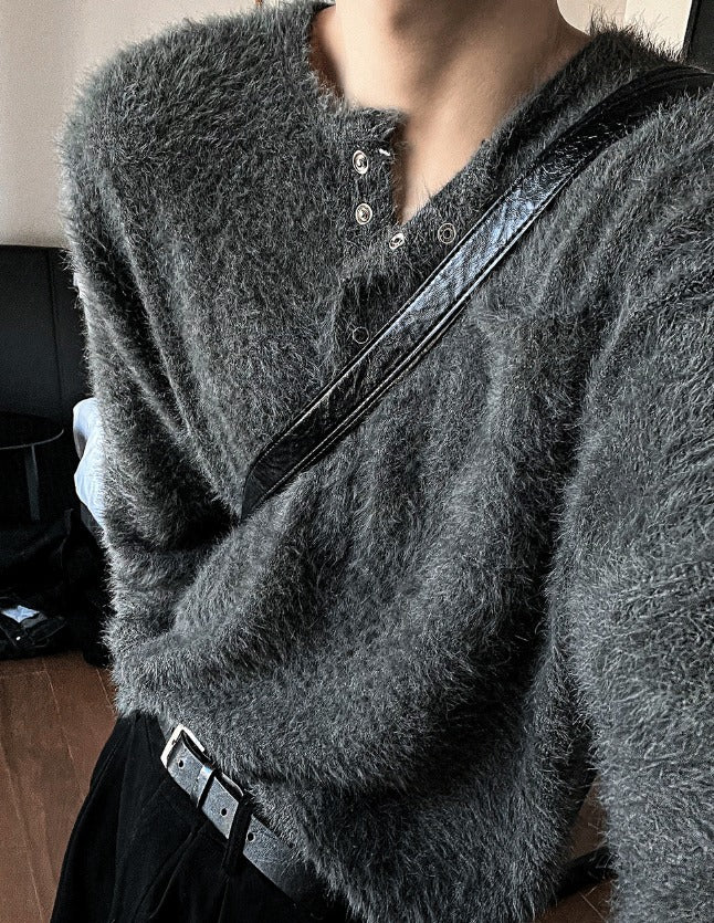 Mohair 4 Burton Henley Neck