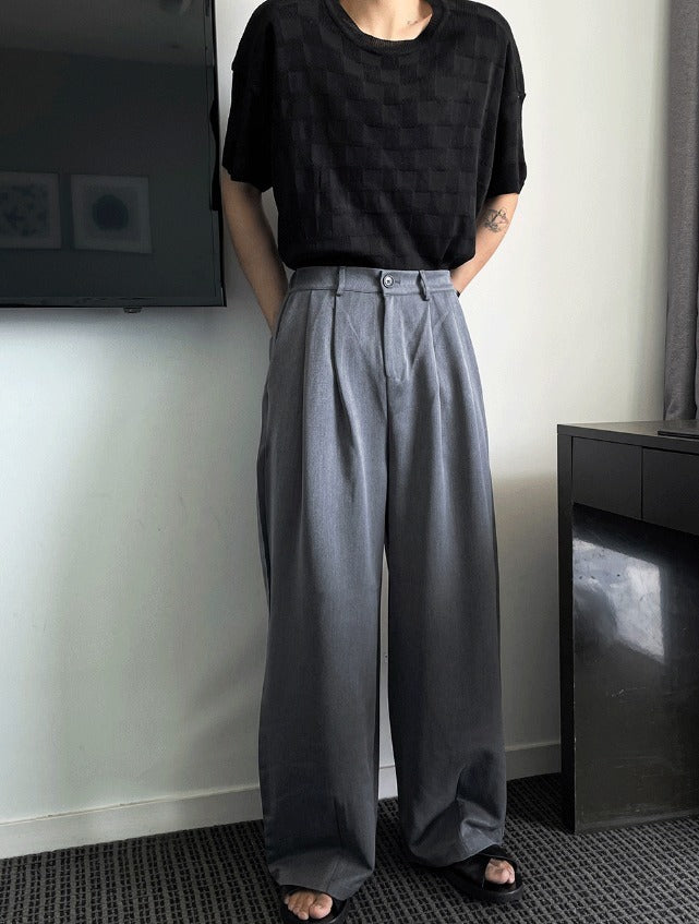 Maison Two-Tuck Back-Banding Slacks