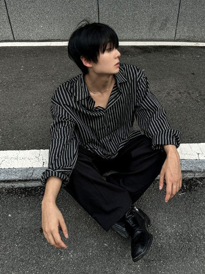 Oasis Stripe Satin Shirt