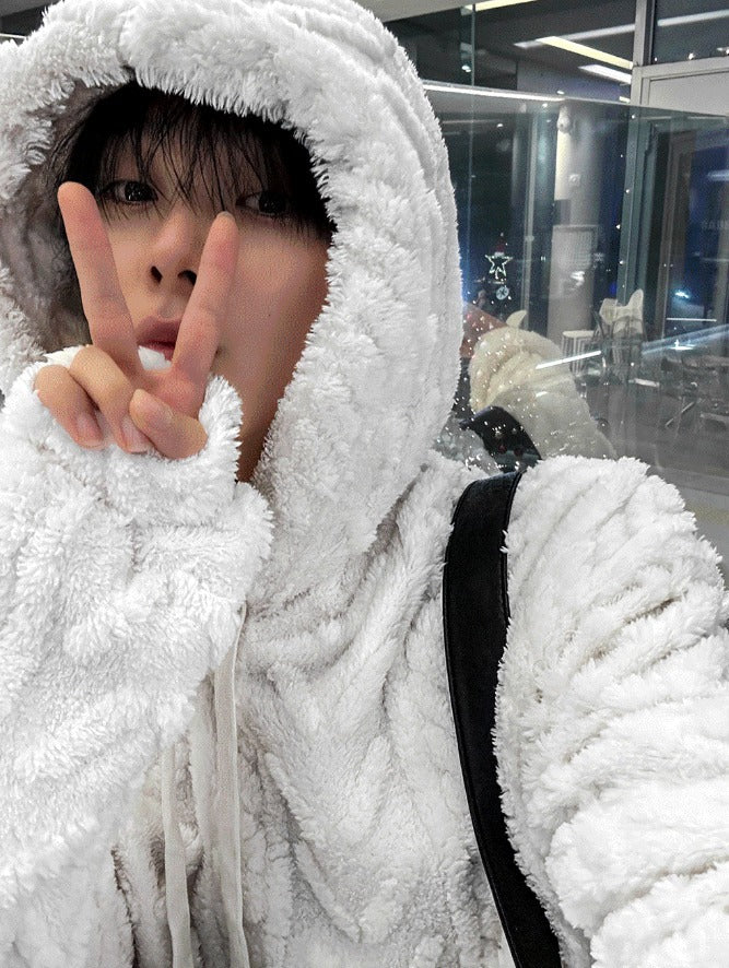 New Cable Wool Hood