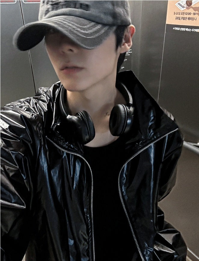 Two Way Glossy Windbreaker