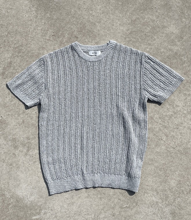 Fescale Boucle Round Short Sleeve Knit