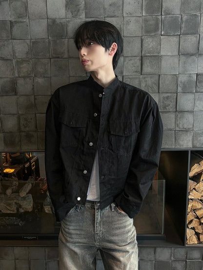 Pocket China Crop Jacket