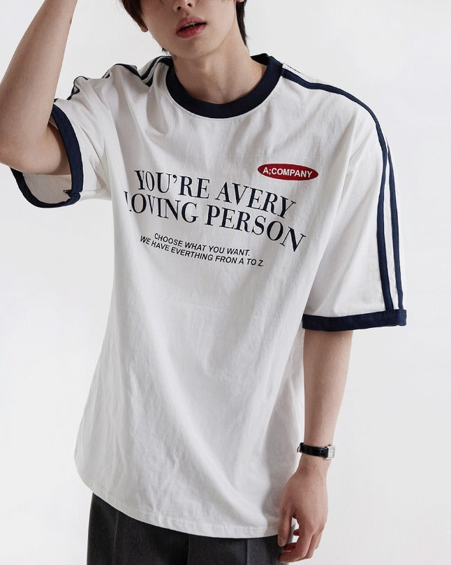 Loving Track Short Sleeve Tee