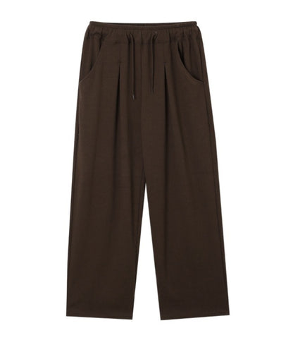 One-Tuck Wide Pants