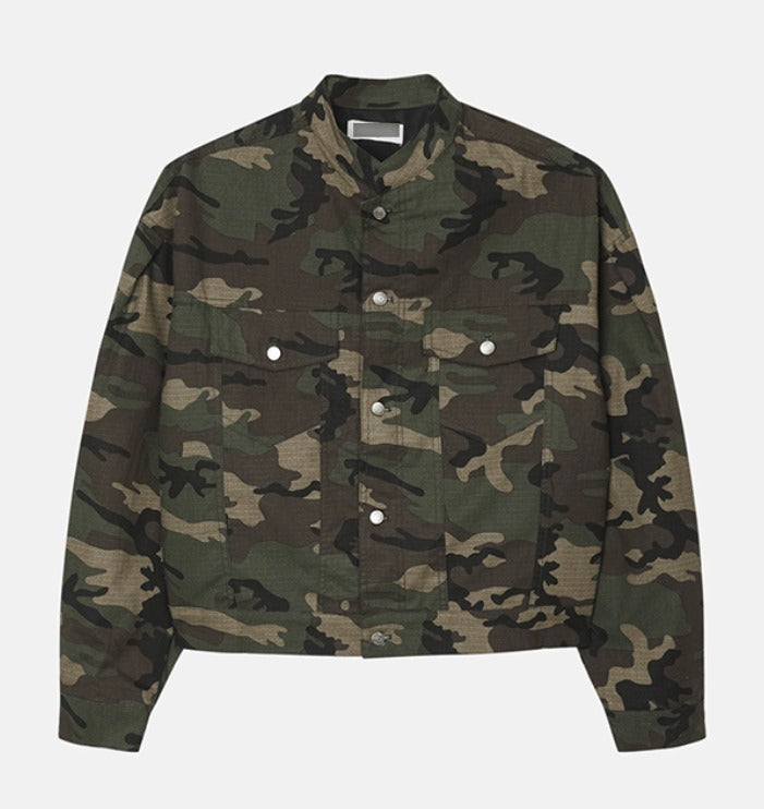 Pocket China Crop Jacket