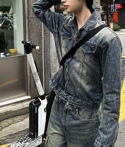 Real Washed Cargo Denim