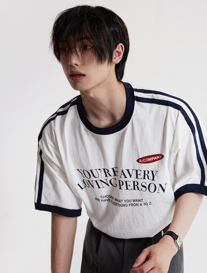 Loving Track Short Sleeve Tee