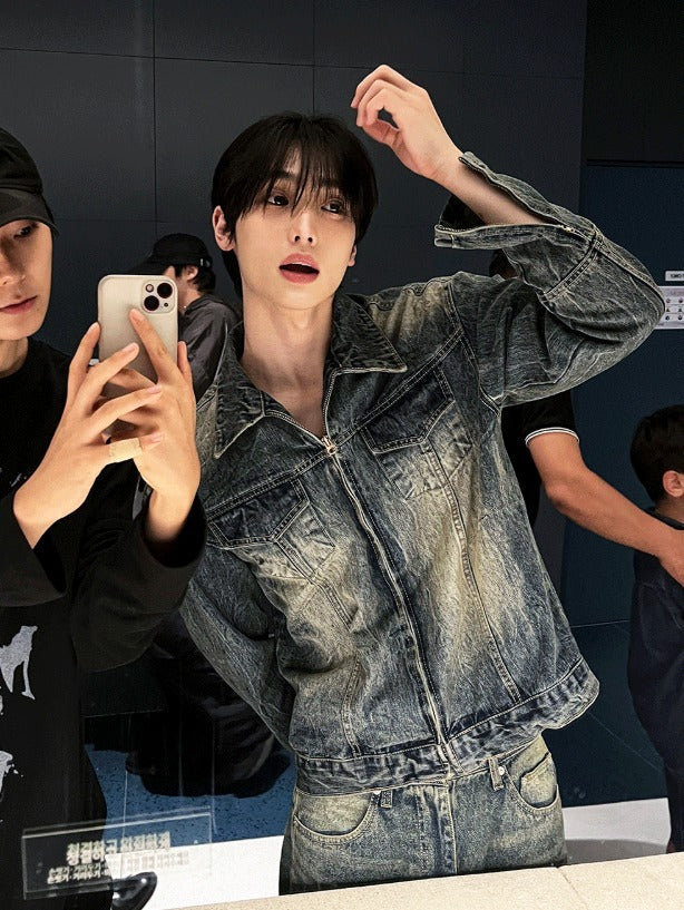 Plang Washing Denim Jacket (Long Sleeve VER)