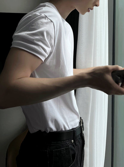 Muscle Fit Ringer T-Shirt 3色