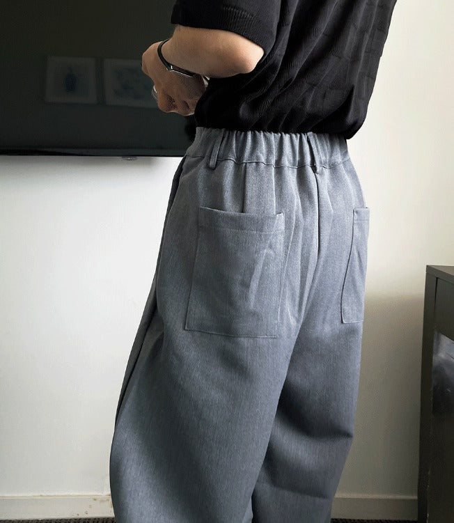 Maison Two-Tuck Back-Banding Slacks
