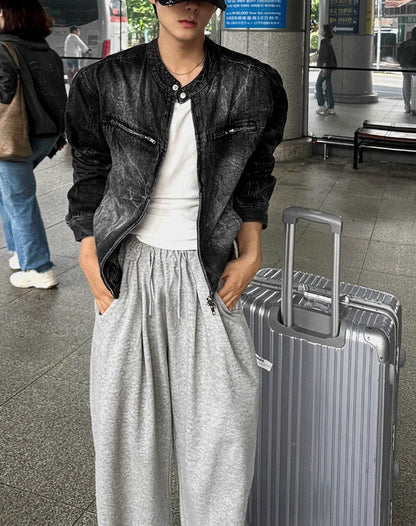 One-Tuck Wide Pants