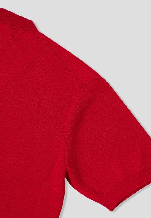 reelser overfit V-neck short sleeve knit