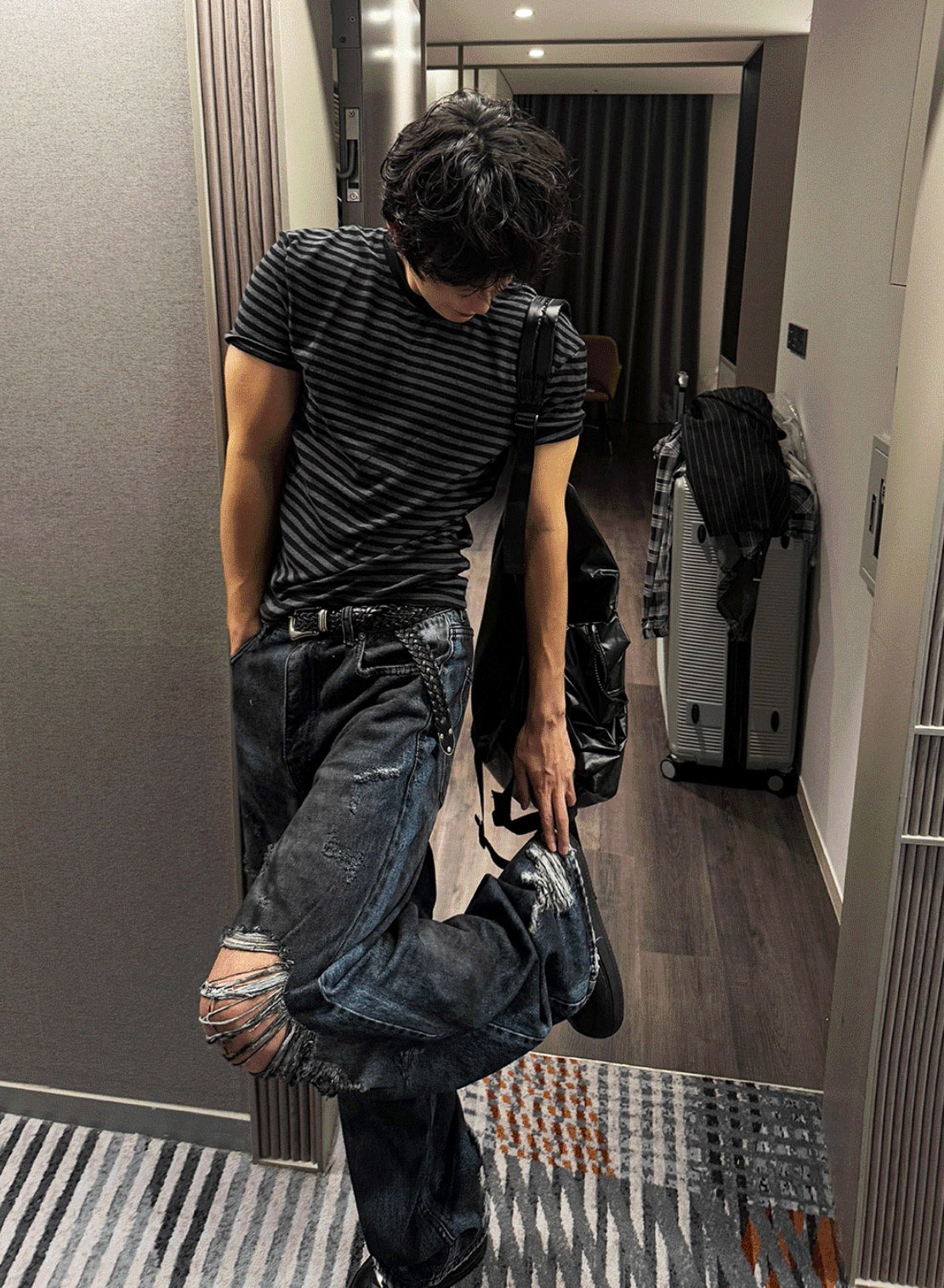 Summer Distressed Denim Pants