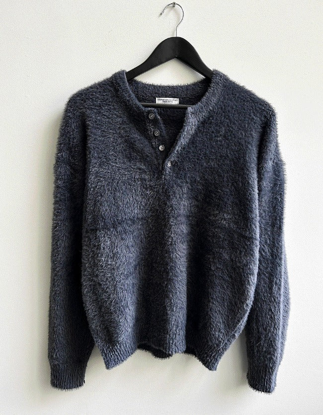 winter angora henry neck knitwear