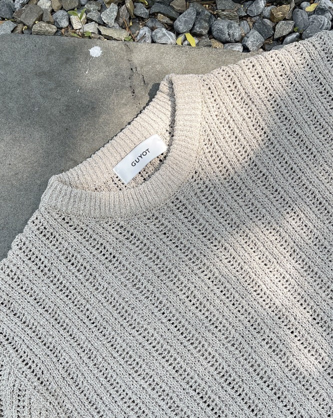 Fescale Boucle Round Short Sleeve Knit