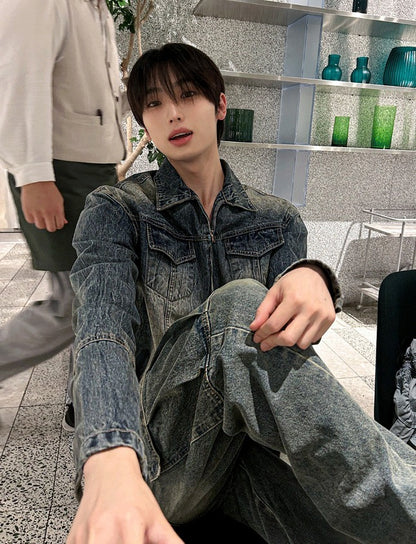 Real Washed Cargo Denim