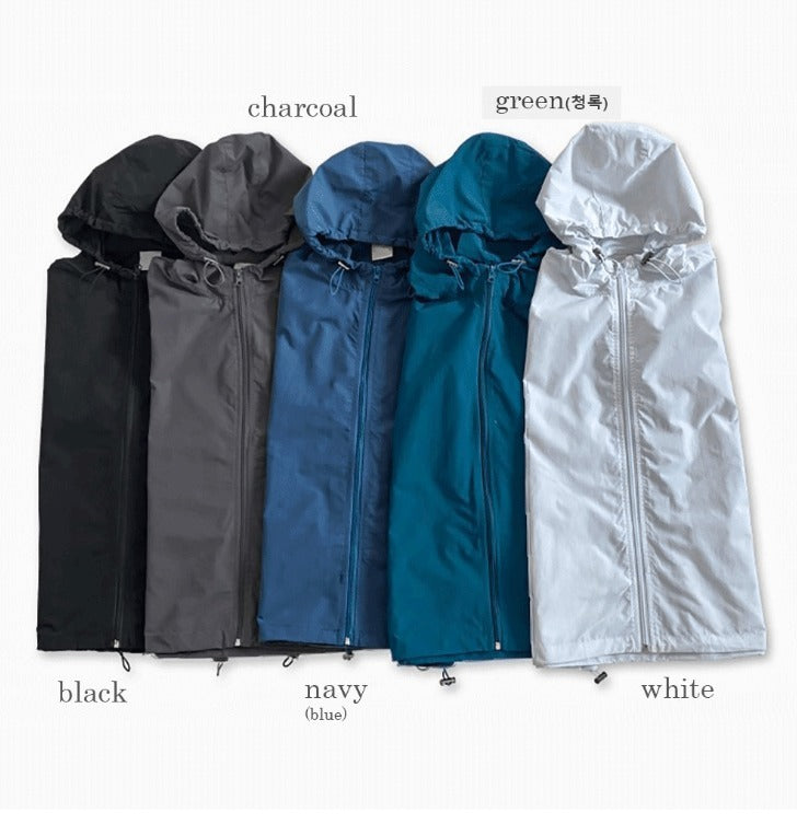 Cropped Nylon Hooded Vest