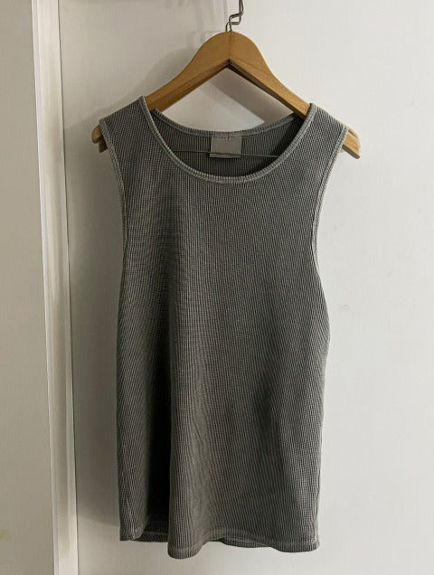 unisex pigment sleeveless shirt