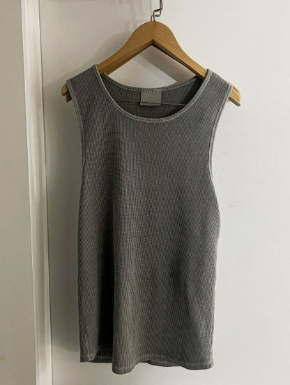 unisex pigment sleeveless shirt