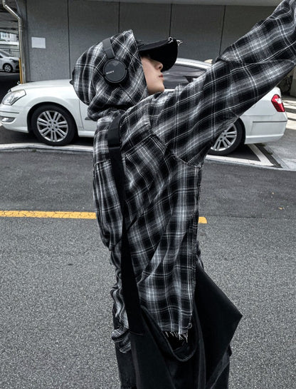Blissfully Check Hood Shirt