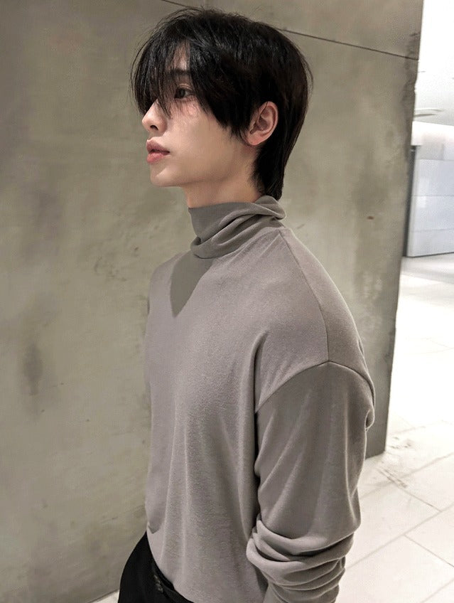 Stretch Basic Warmer Turtleneck Tee