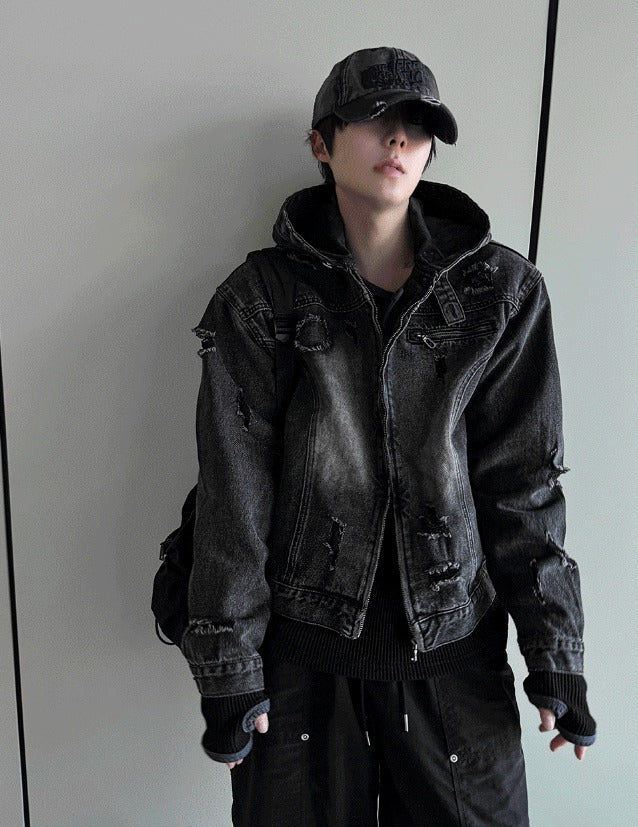 Cray Denim Hooded Jacket