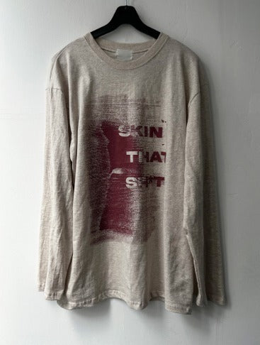 Secret Printing Long Sleeve Loose Fit T-shirt
