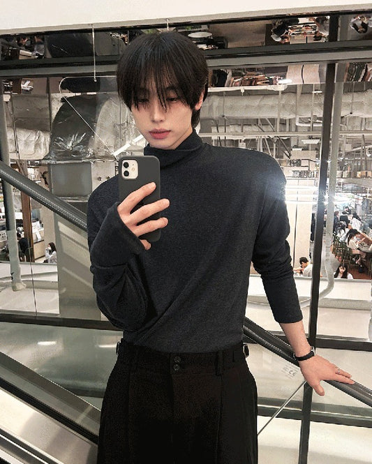 Stretch Basic Warmer Turtleneck Tee