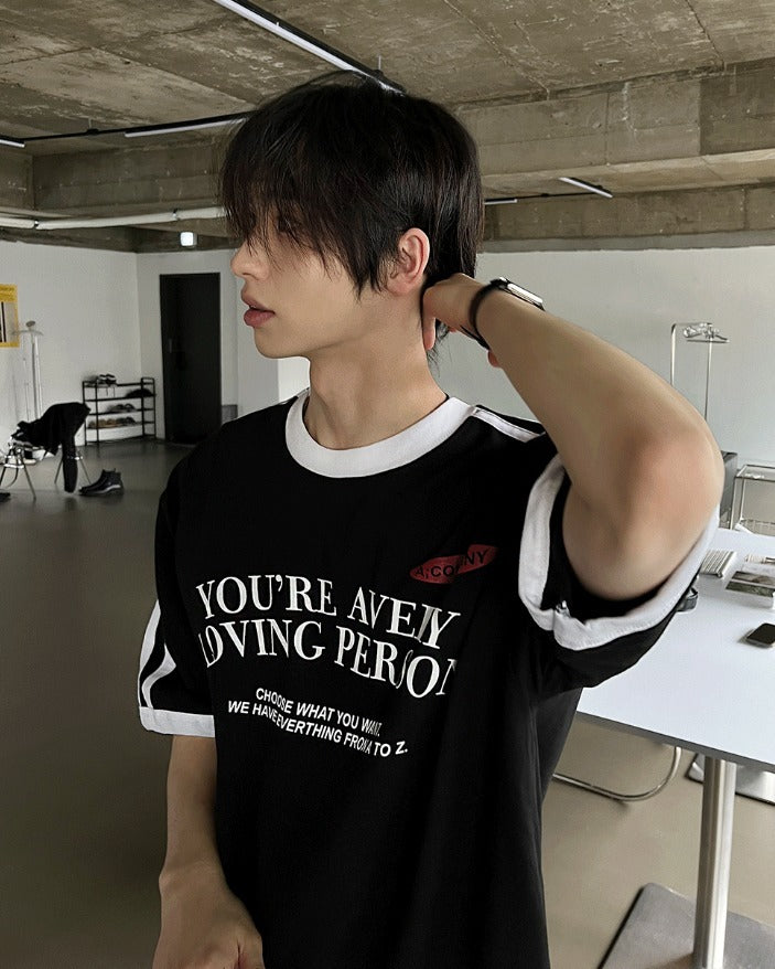 Loving Track Short Sleeve Tee