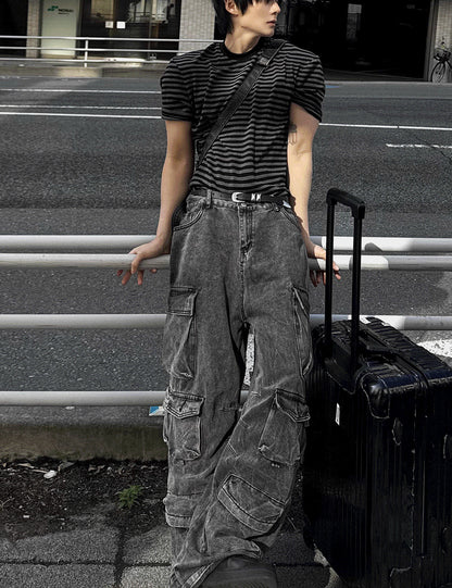 Featherlight Cargo Carpenter Wide Denim