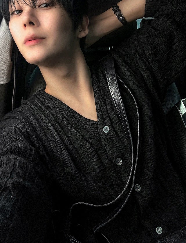 rowoon detail cavble cardigan